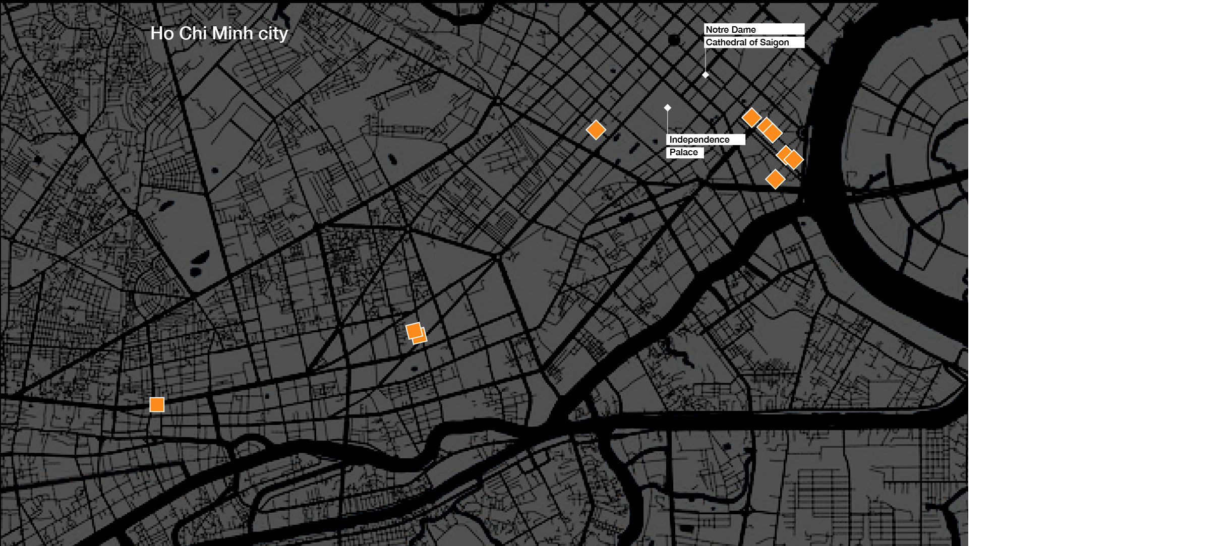 Map of Ho Chi Minh City