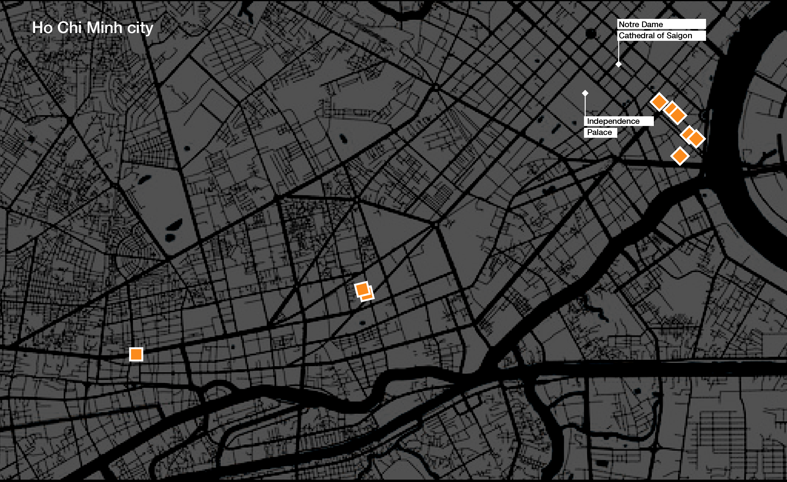 Map of Ho Chi Minh City